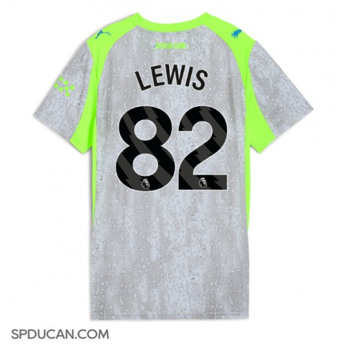 Zenski Nogometni Dres Manchester City Rico Lewis #82 Rezervni 2025-26 Kratak Rukav Zenski Nogometni Dres Manchester City Rico Lewis #82 Rezervni 2025-26 Kratak Rukav